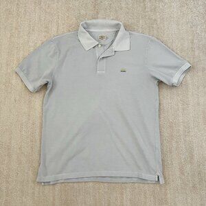 Faherty Sunwashed Pique Cotton Short Sleeve Polo Shirt M Blue